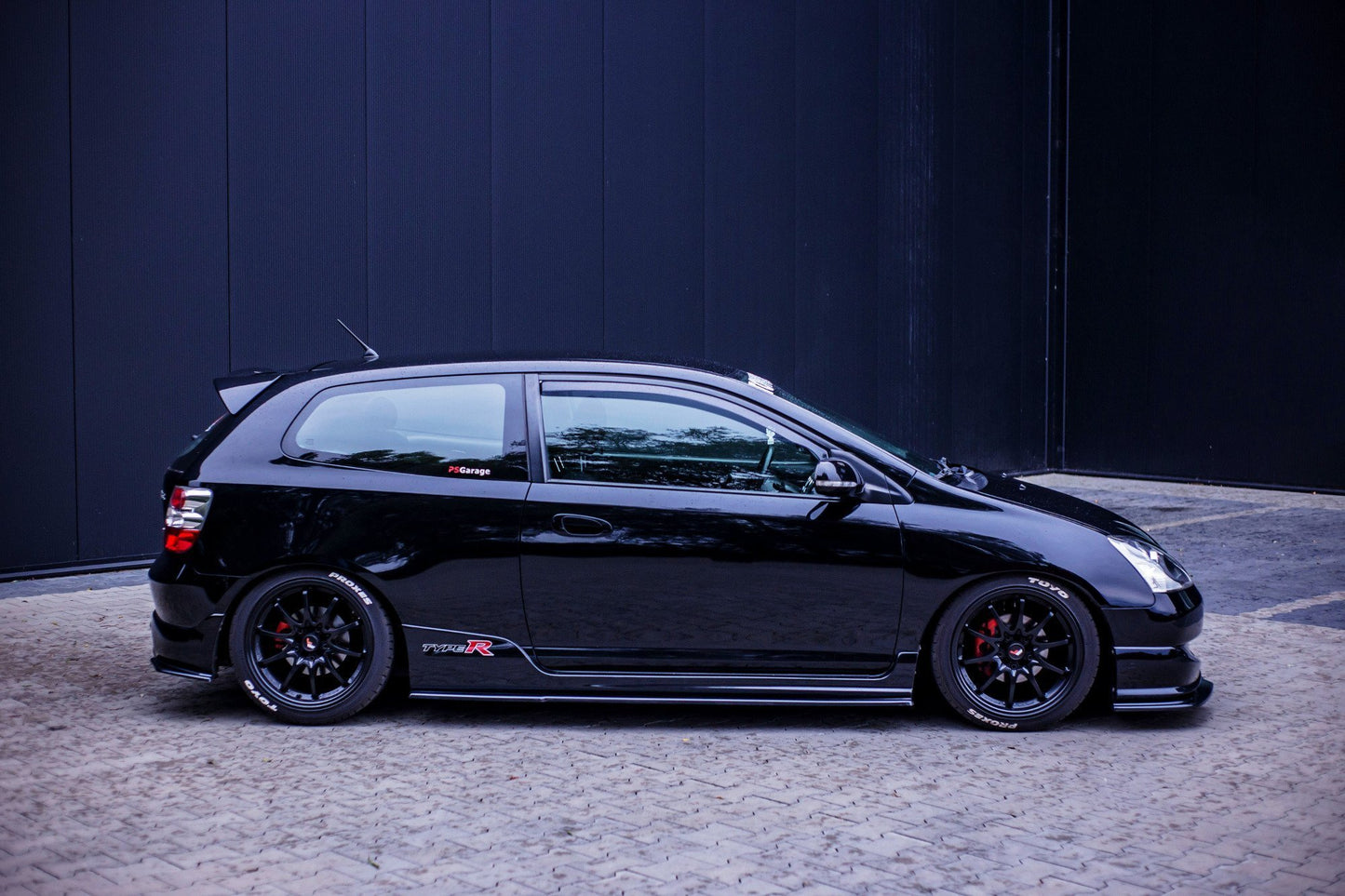 Seitenschweller Ansatz für HONDA CIVIC EP3 (MK7) TYPE-R/S FACELIFT Carbon Look