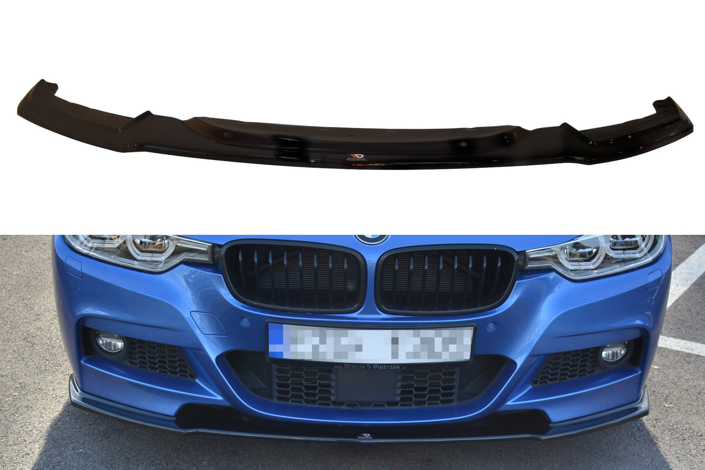 Front Ansatz für BMW 3er F30 FL SEDAN M-SPORT schwarz Hochglanz