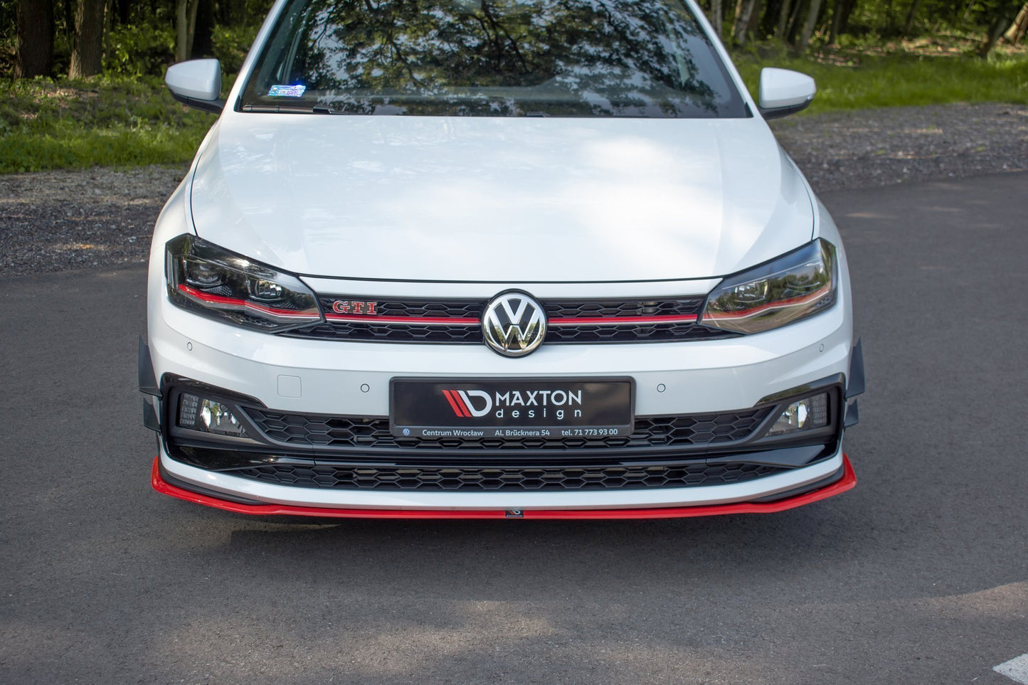 Front Ansatz V.2 für VW POLO MK6 GTI schwarz matt