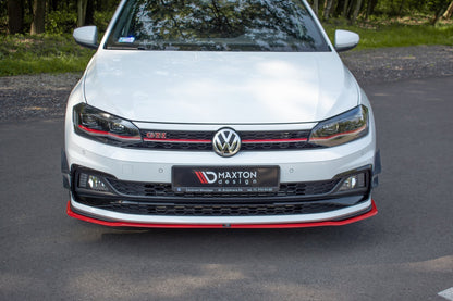 Front Ansatz V.2 für VW POLO MK6 GTI schwarz matt