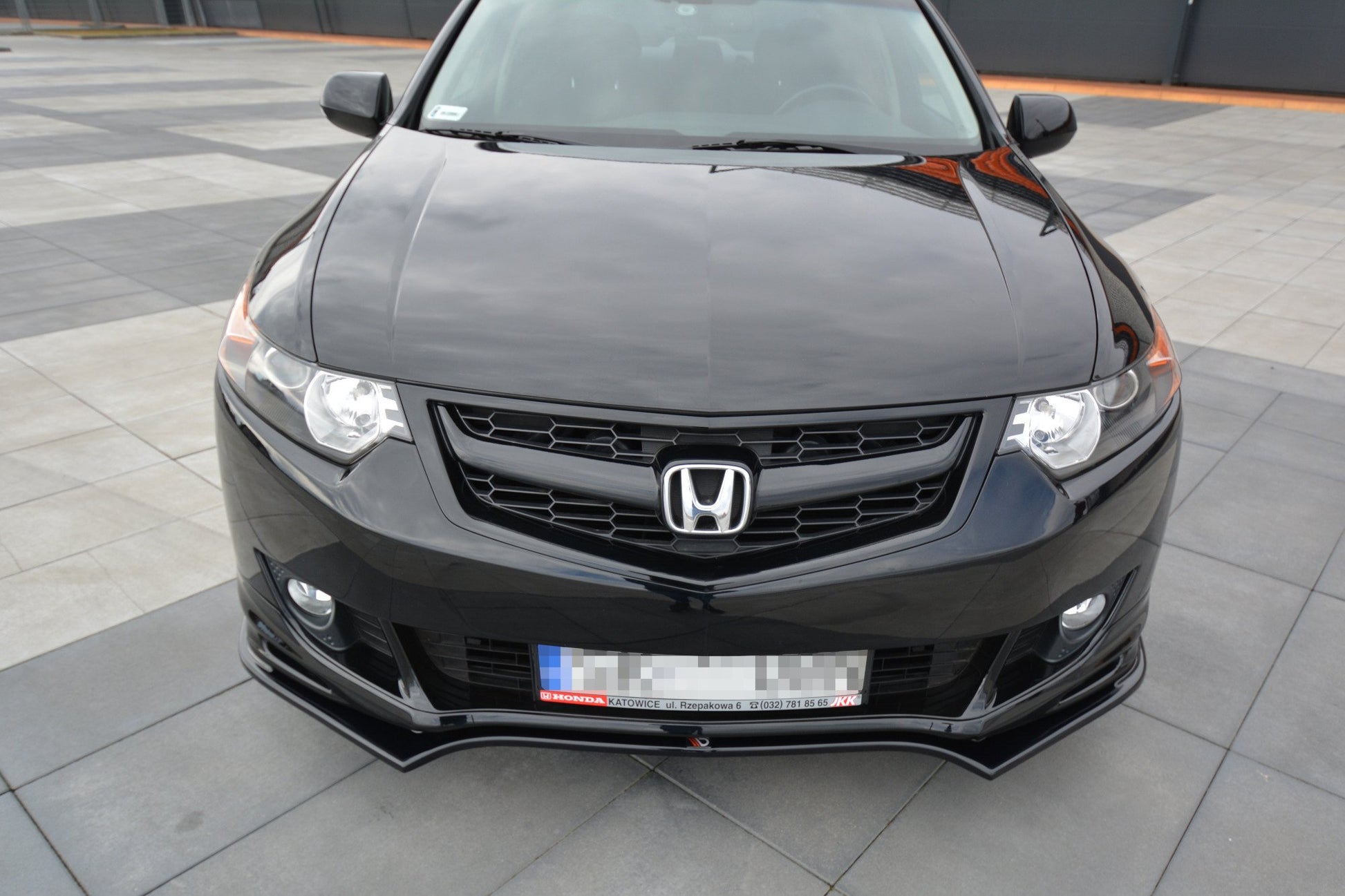 Front Ansatz für HONDA ACCORD MK.8 TYPE-S CU-Serie vor Facelift SEDAN schwarz matt