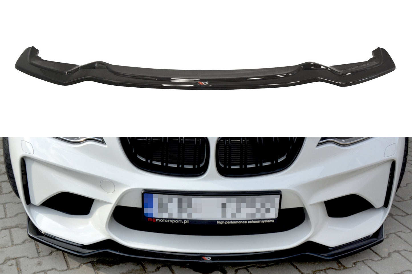 Front Ansatz für BMW M2 (F87) COUPÉ schwarz matt