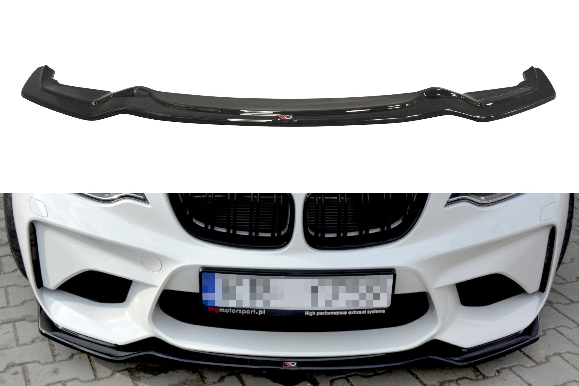 Front Ansatz für BMW M2 (F87) COUPÉ schwarz matt