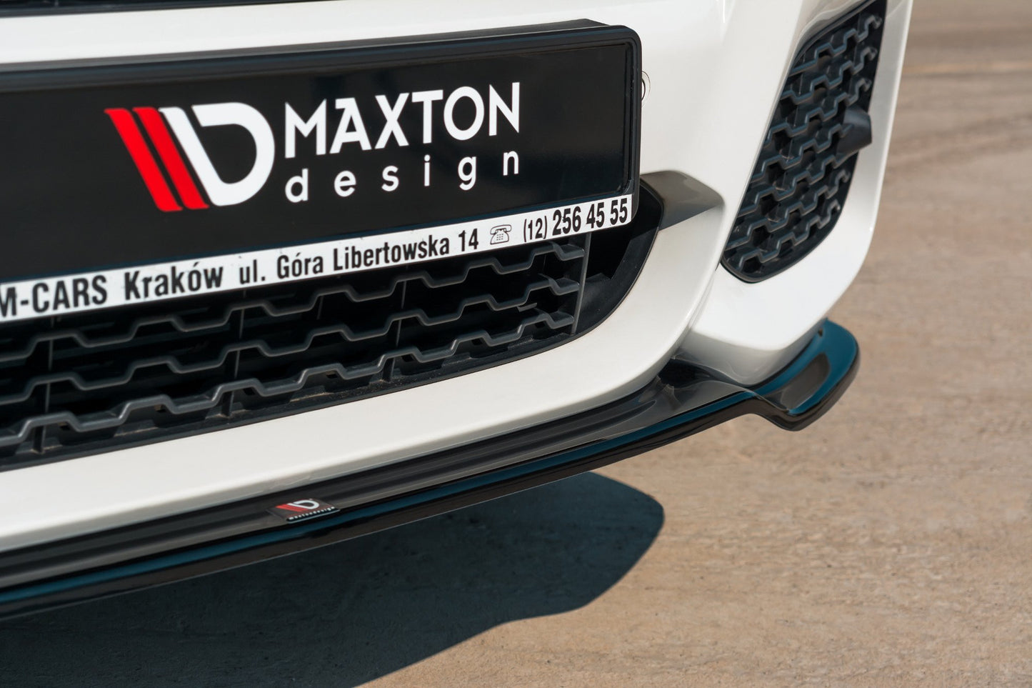 Front Ansatz für BMW X3 F25 M-Paket Facelift schwarz matt