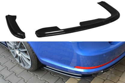 Heck Ansatz Flaps Diffusor für Skoda Octavia RS Mk2 / Mk2 FL Limousine / Combi schwarz matt
