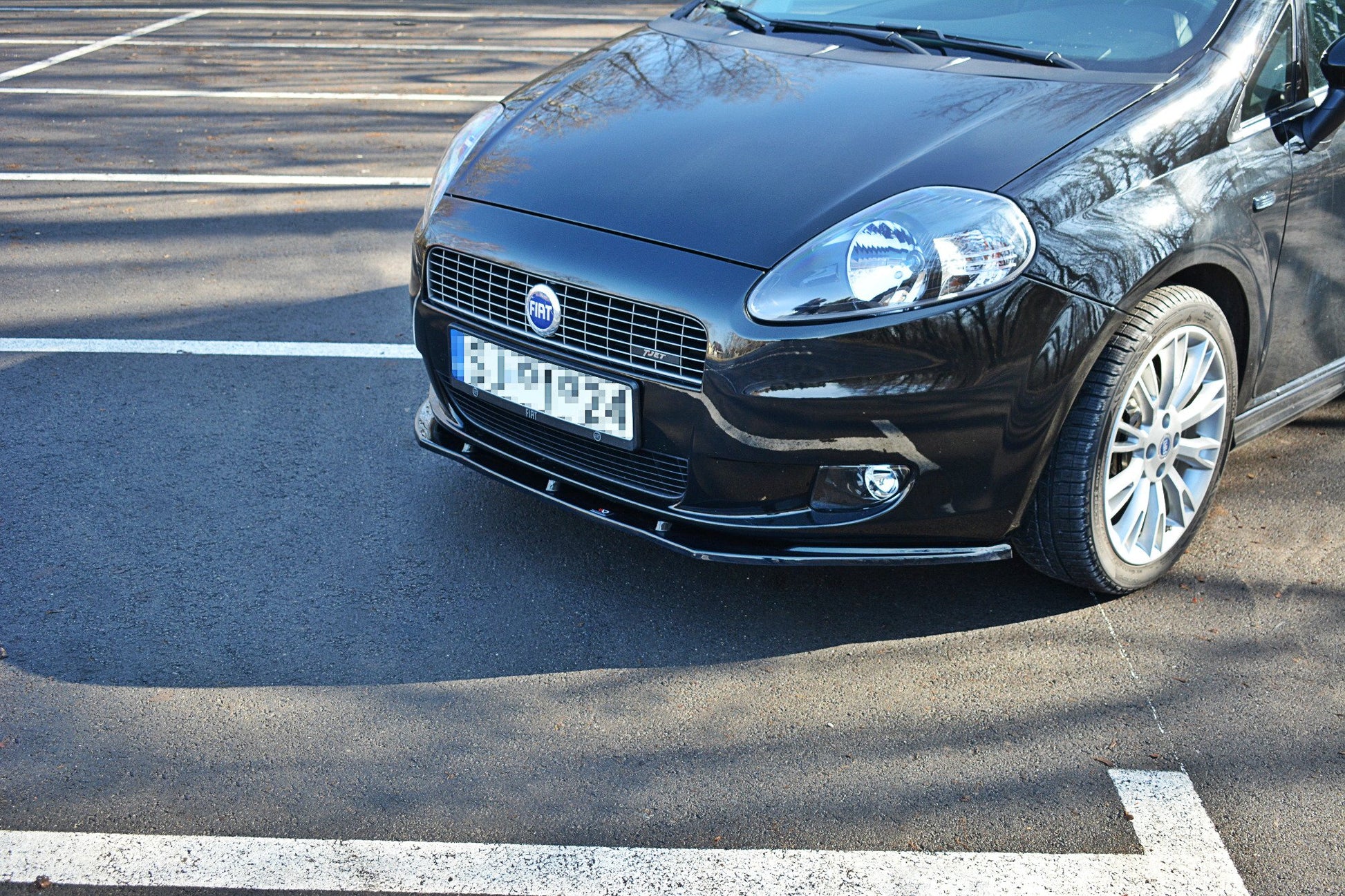 Front Ansatz für FIAT GRANDE PUNTO STANDARD schwarz matt