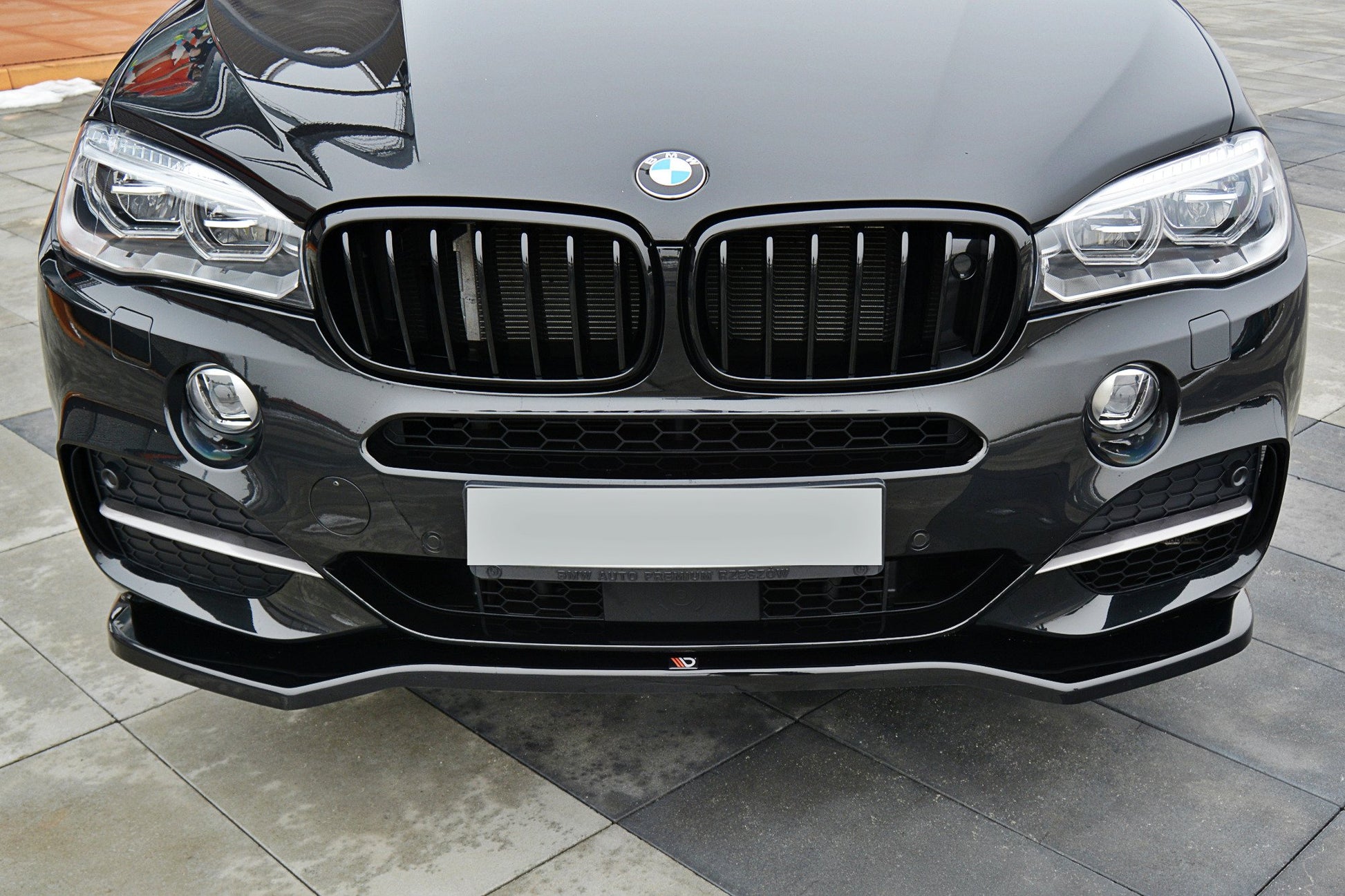 Front Ansatz V.1 für BMW X5 F15 M Paket schwarz matt