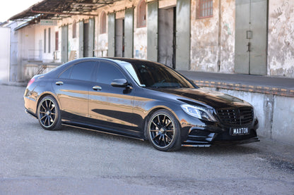 Seitenschweller Ansatz für Mercedes S-KLASSE AMG-LINE W222 Carbon Look