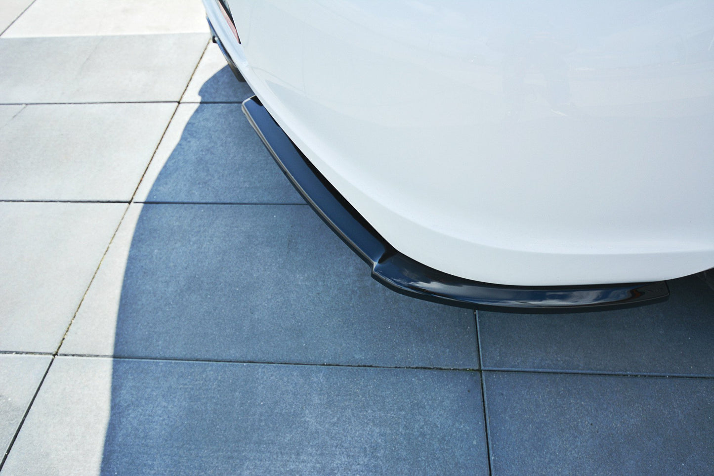 Heck Ansatz Flaps Diffusor für PORSCHE CAYMAN S 987C  schwarz Hochglanz