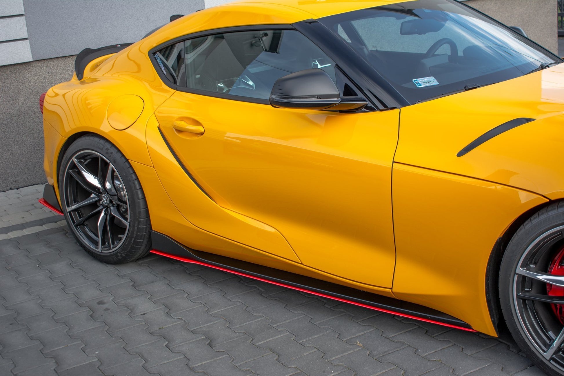 Heck Ansatz Flaps Diffusor V.2 für Toyota Supra Mk5 schwarz matt