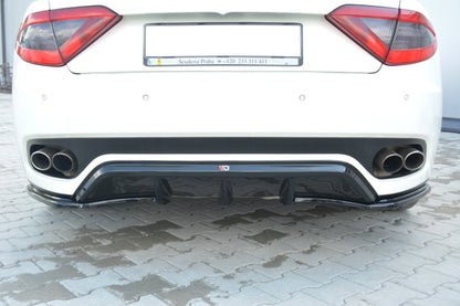 Diffusor Heck Ansatz für MASERATI GRANTURISMO schwarz matt