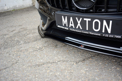 Front Ansatz V.1 für MERCEDES- BENZ C43 AMG W205 schwarz matt