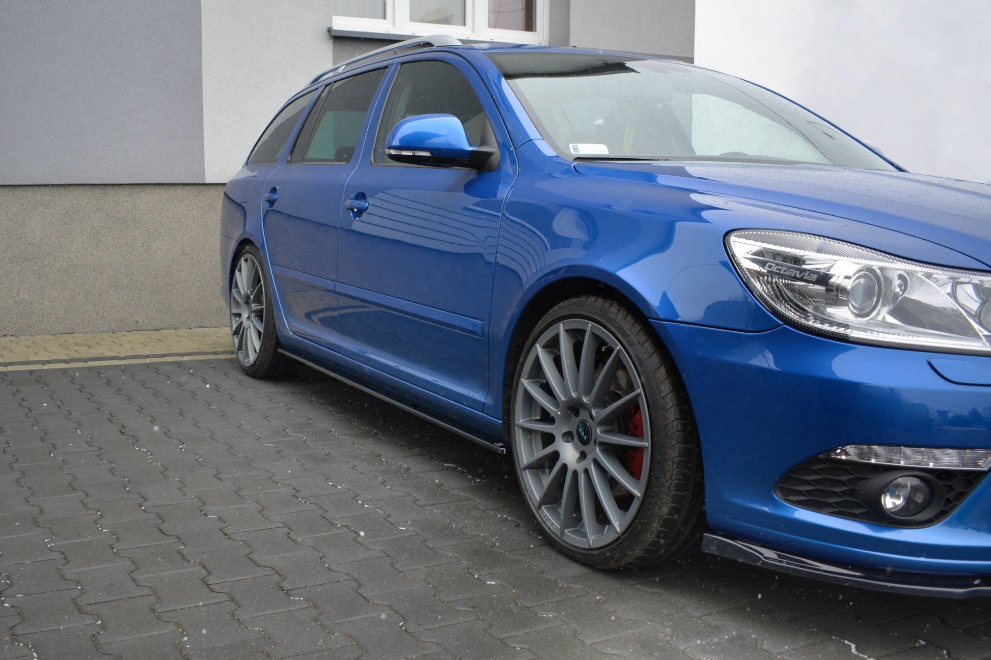 Seitenschweller Ansatz für Skoda Octavia RS Mk2 / Mk2 FL Carbon Look