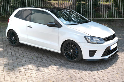 Front Ansatz für VOLKSWAGEN POLO MK5 R WRC schwarz Hochglanz
