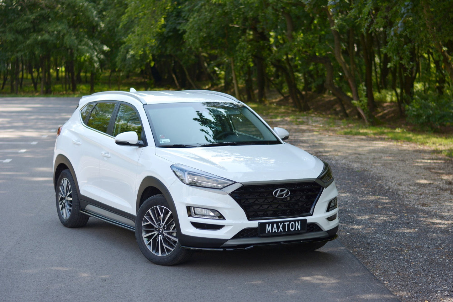 Seitenschweller Ansatz für Hyundai Tucson Mk3 Facelift schwarz matt