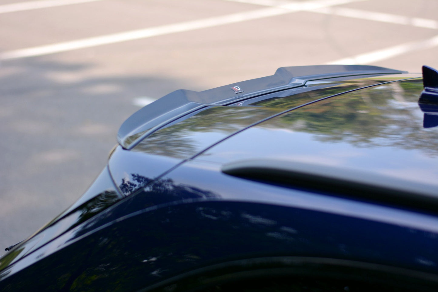Spoiler CAP für Audi RS4 B9 Avant schwarz Hochglanz