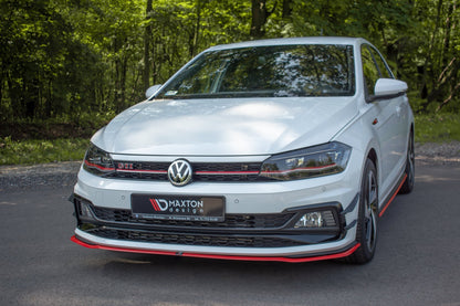 Front Ansatz V.2 für VW POLO MK6 GTI schwarz matt