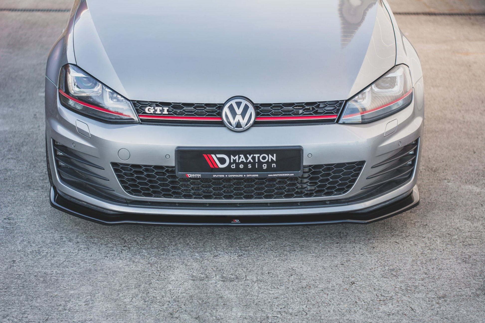 Front Ansatz V.2 für VW Golf 7 GTI  Carbon Look