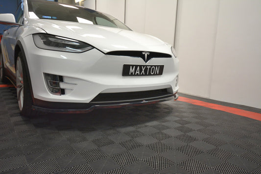 Front Ansatz V.1 für TESLA MODEL X Carbon Look