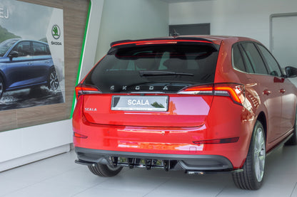 Heck Ansatz Flaps Diffusor für Skoda Scala Carbon Look