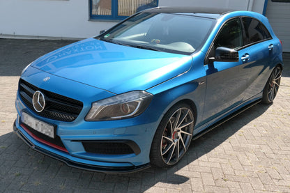 Front Ansatz für Mercedes W176 AMG-LINE vor Facelift schwarz matt