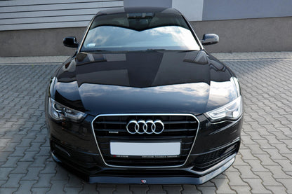 Front Ansatz V.1 für Audi S5 / A5 S-Line 8T FL schwarz matt