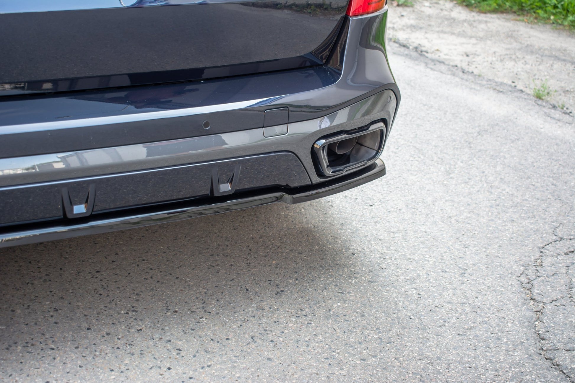 Mittlerer Diffusor Heck Ansatz für BMW X5 G05 M Paket Carbon Look