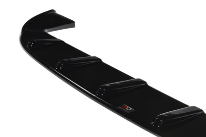 Front Ansatz V.1 für FIAT 500 HATCHBACK vor Facelift schwarz Hochglanz
