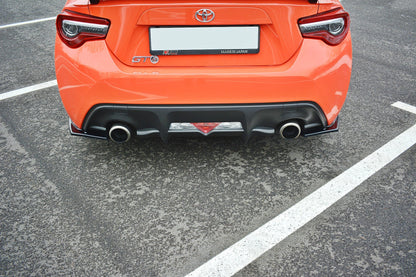 Heck Ansatz Flaps Diffusor V.1 für TOYOTA GT86 FACELIFT  schwarz matt
