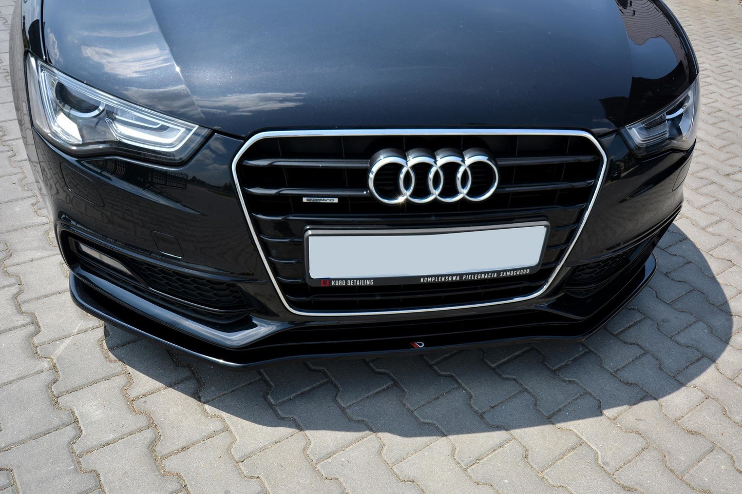 Front Ansatz V.2 für Audi S5 / A5 S-Line 8T FL schwarz Hochglanz
