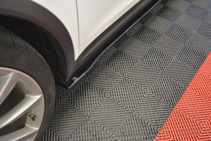 Seitenschweller Ansatz für V.2 für TESLA MODEL X schwarz matt