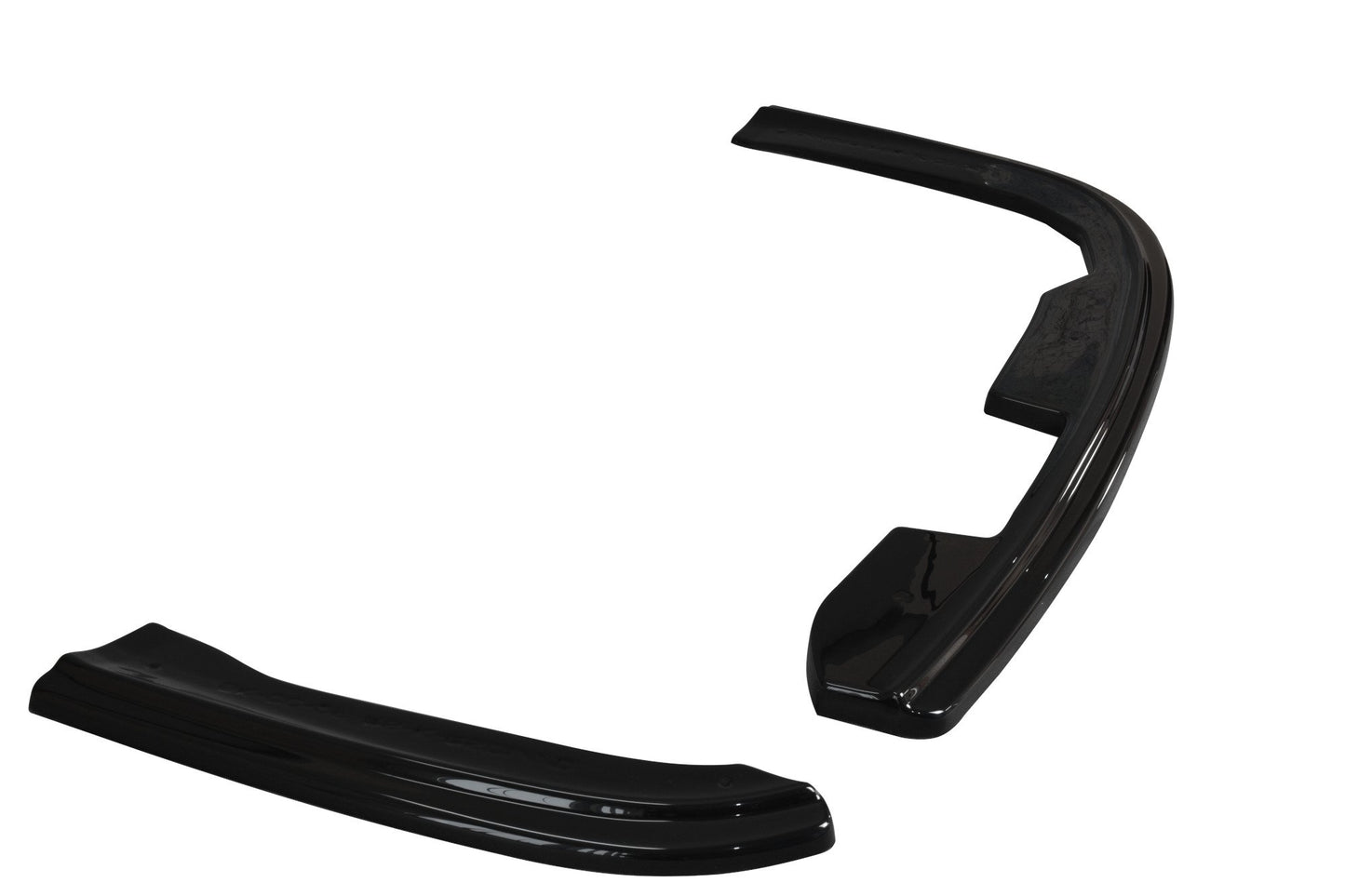 Heck Ansatz Flaps Diffusor für Skoda Octavia RS Mk2 / Mk2 FL Limousine / Combi schwarz matt
