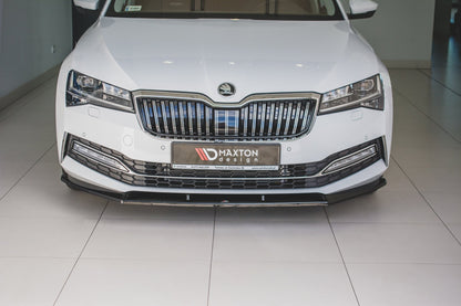 Front Ansatz V.2 für Skoda Superb Mk3 FL Carbon Look