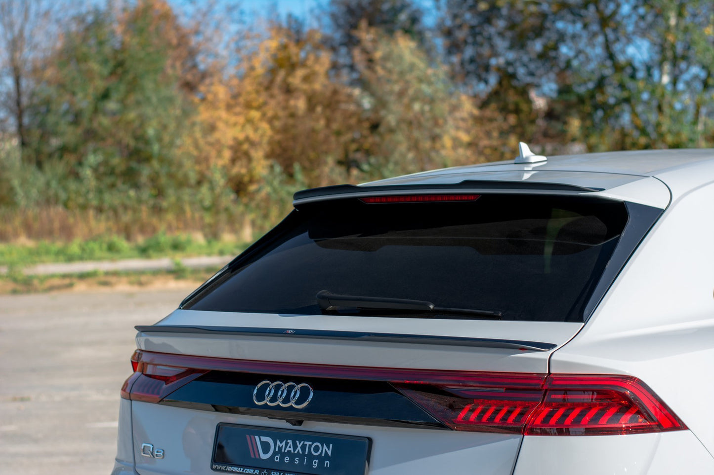 Spoiler CAP V.1 für Audi Q8 S-line schwarz matt