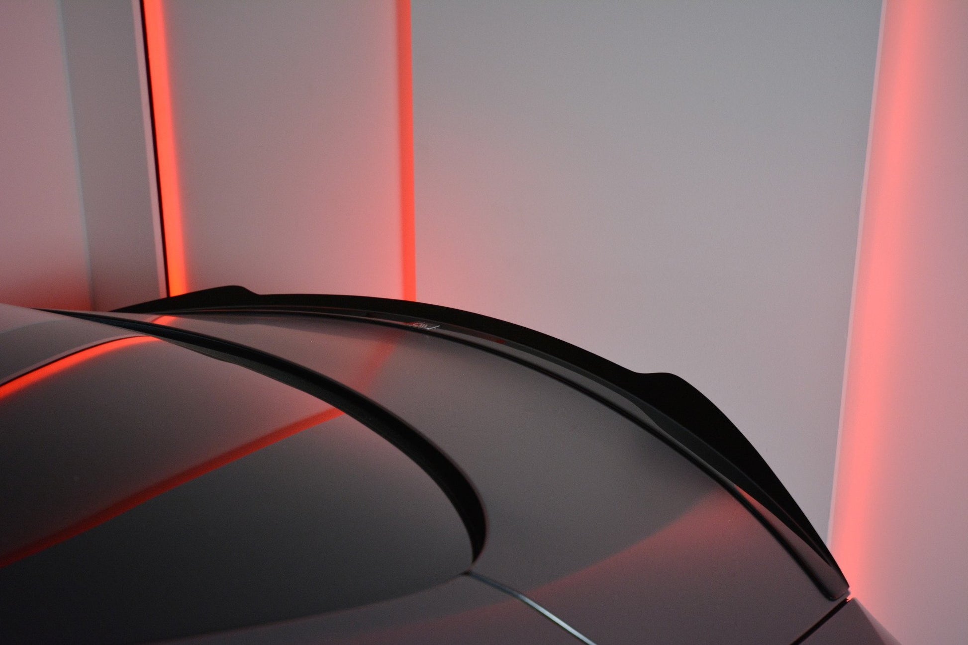 Spoiler CAP für MERCEDES- BENZ C-KLASSE W205 COUPE AMG-LINE schwarz Hochglanz