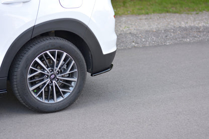 Heck Ansatz Flaps Diffusor für Hyundai Tucson Mk3 Facelift schwarz matt