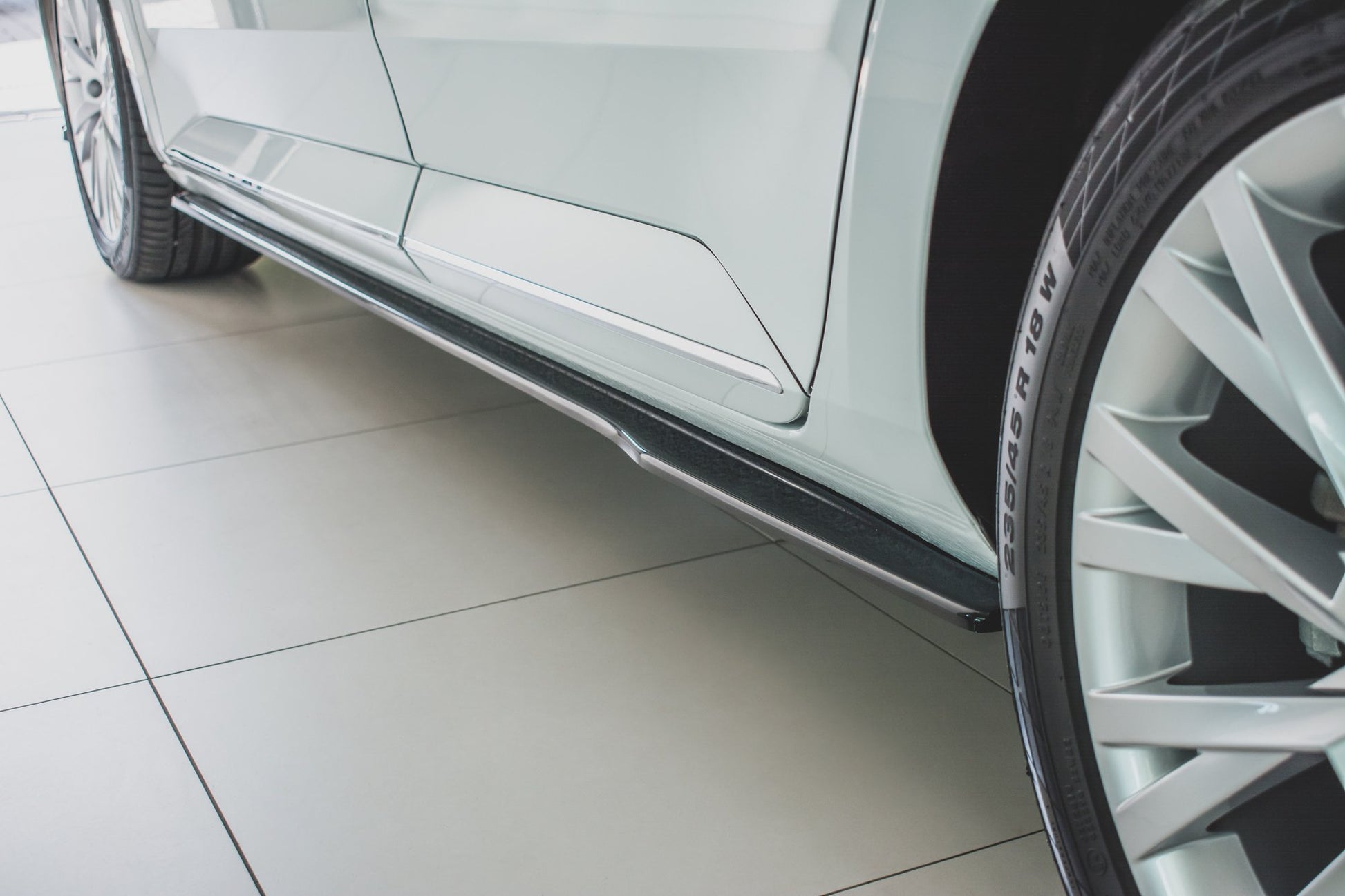 Seitenschweller Ansatz für Skoda Superb Mk3 FL Carbon Look