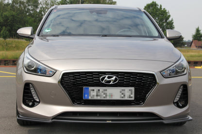 Front Ansatz V.1 für HYUNDAI I30 MK3 HATCHBACK  schwarz matt