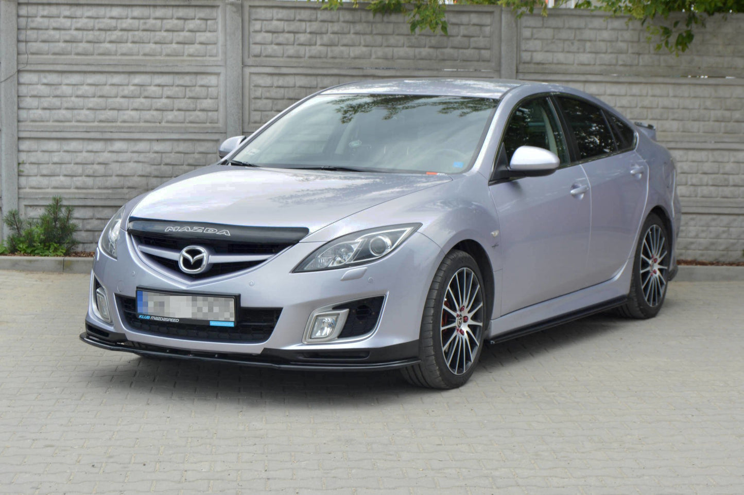 Seitenschweller Ansatz für MAZDA 6 MK2 SPORT HATCH (GH-SERIES) vor Facelift schwarz Hochglanz