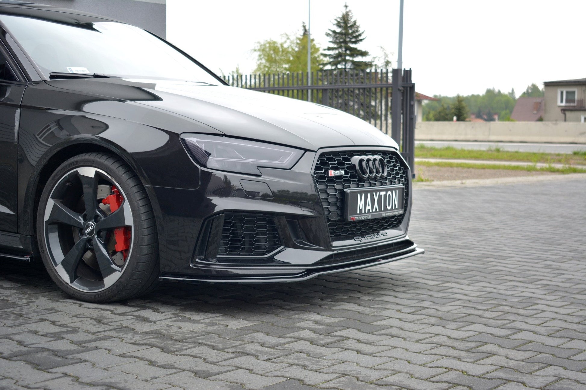 Front Ansatz V.2 für Audi RS3 8V FL Sportback schwarz matt