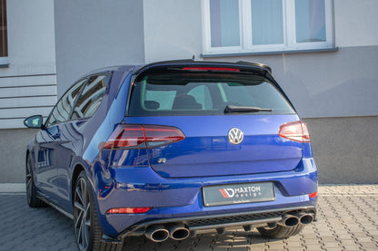 Spoiler CAP V.2 für Volkswagen Golf 7 / 7 Facelift R / R-Line / GTI  schwarz Hochglanz