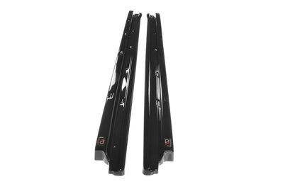 Seitenschweller Ansatz für FIAT 500 HATCHBACK vor Facelift Carbon Look