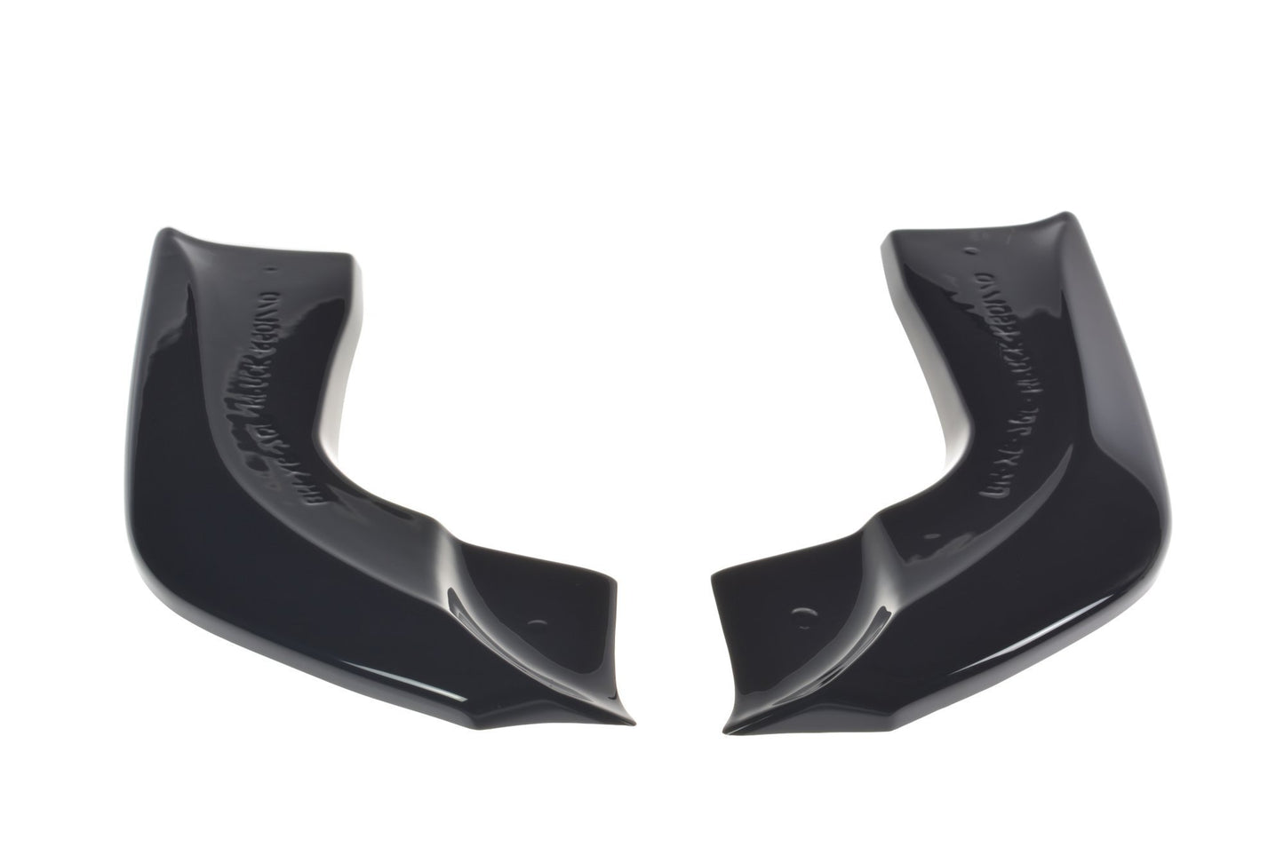 Heck Ansatz Flaps Diffusor für BMW X5 E70 Facelift M Paket Carbon Look