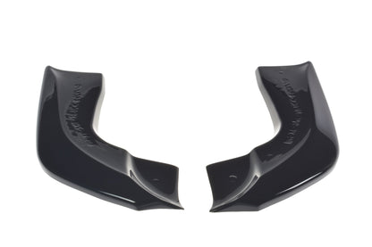 Heck Ansatz Flaps Diffusor für BMW X5 E70 Facelift M Paket Carbon Look