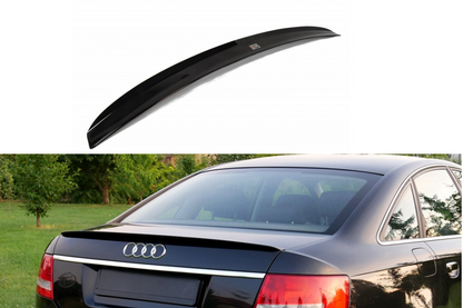 Spoiler CAP für Audi A6 S-line C6 Limousine Carbon Look