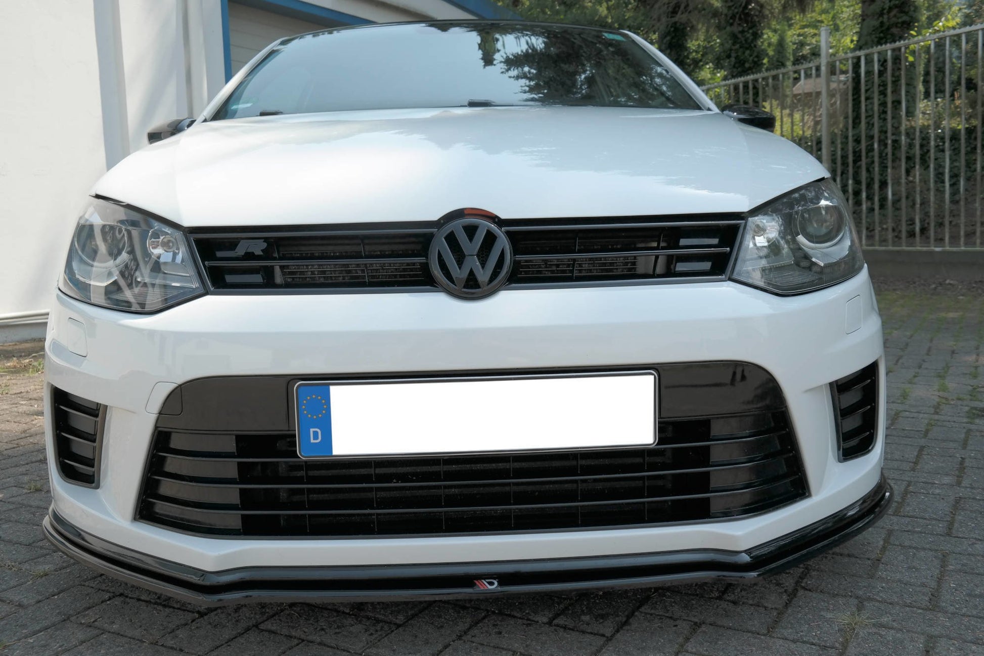 Front Ansatz für VOLKSWAGEN POLO MK5 R WRC schwarz matt