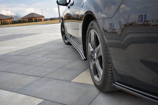 Heck Ansatz Flaps Diffusor für HONDA ACCORD MK8. CU-Serie vor Facelift SEDAN Carbon Look