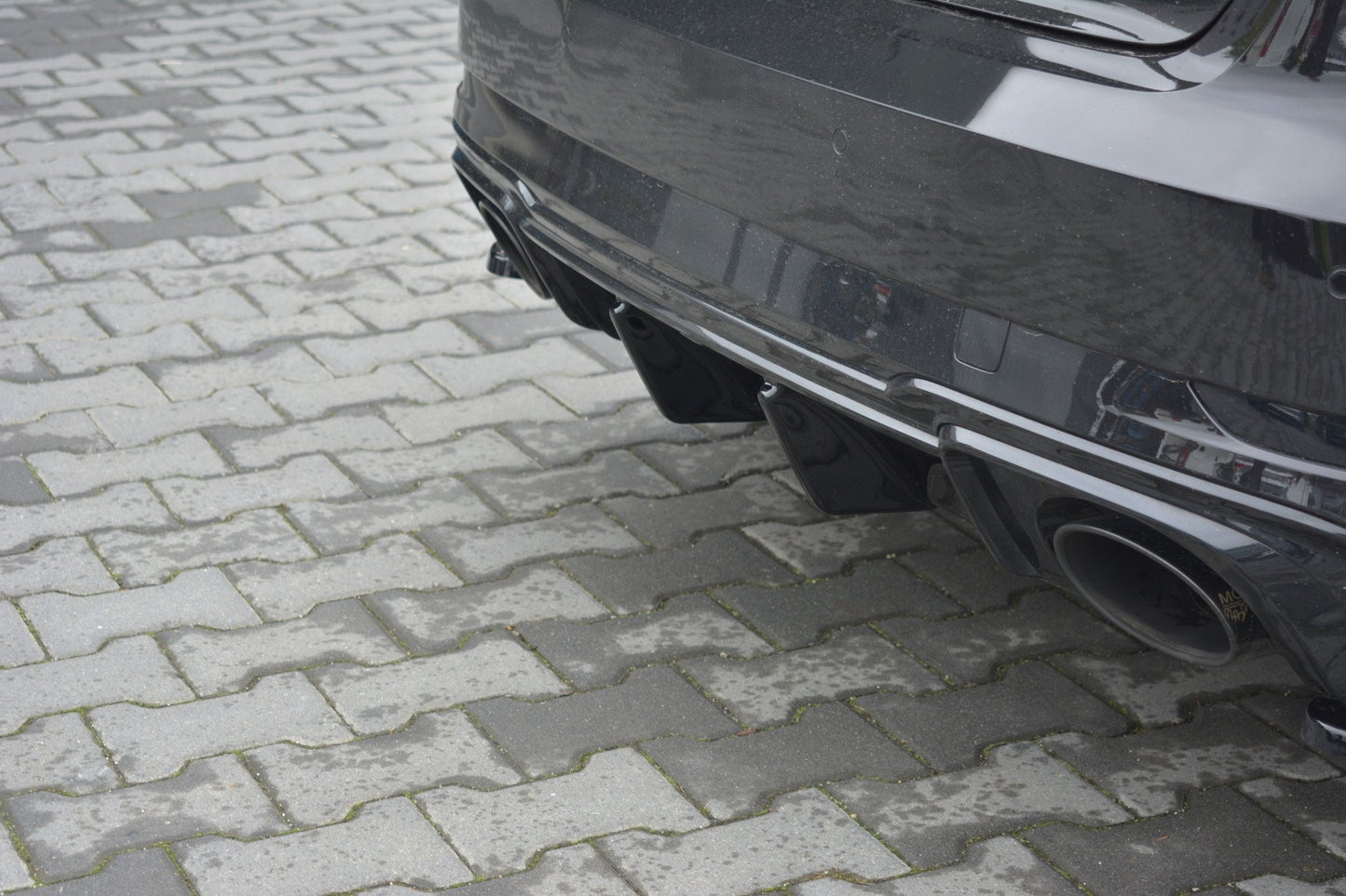 Diffusor Heck Ansatz für Audi RS3 8V FL Sportback Carbon Look