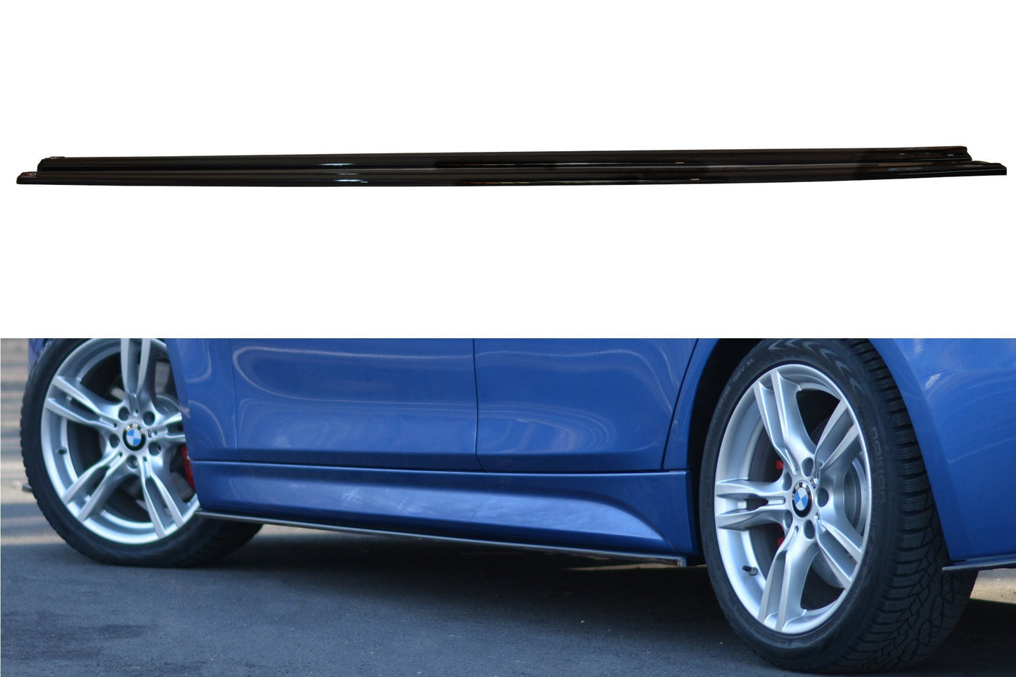 Seitenschweller Ansatz für BMW 3er F30 PHASE-II SEDAN M-SPORT Carbon Look