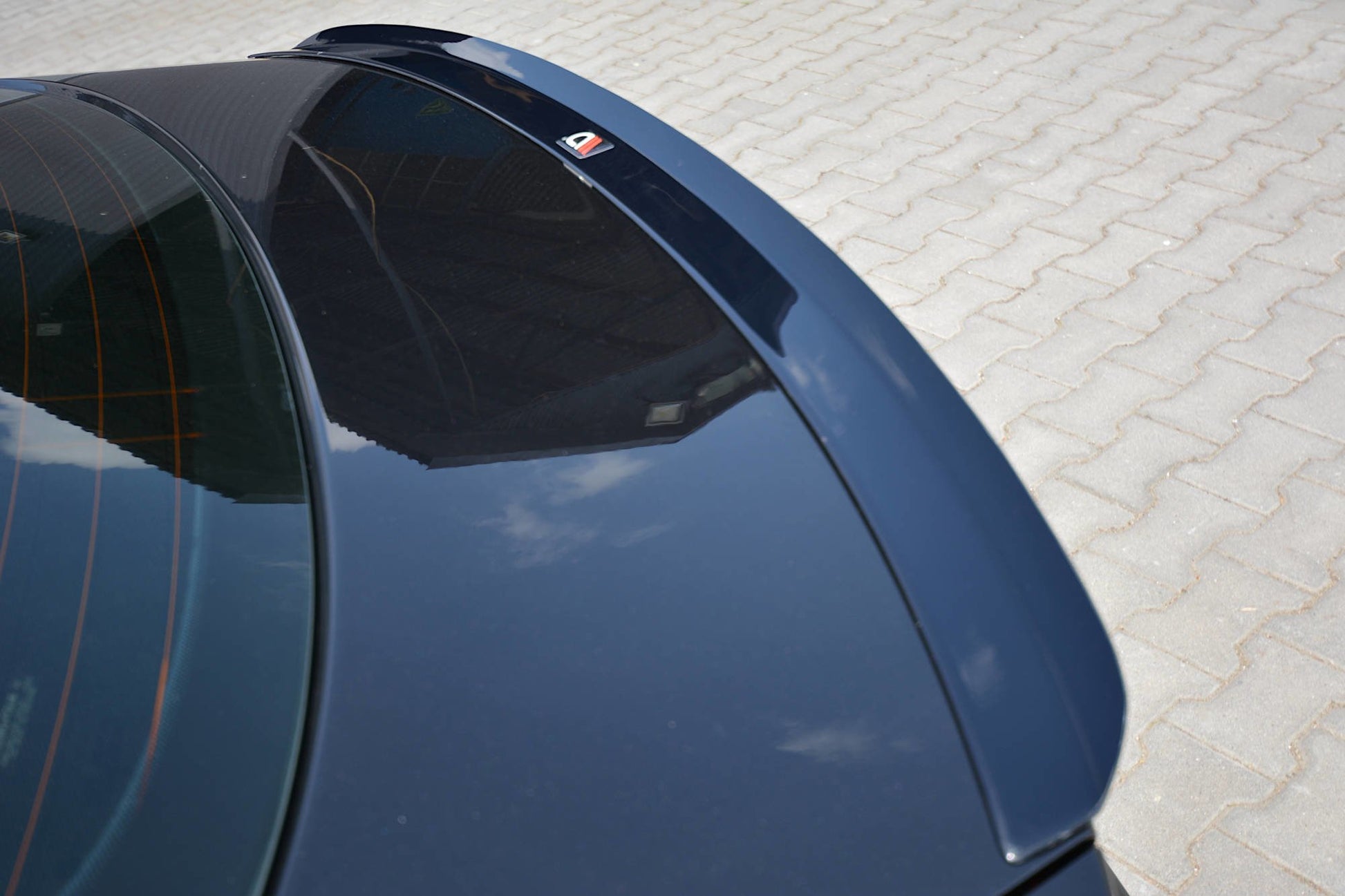 Spoiler CAP für AUDI A5 SPORTBACK S-LINE MK1 FACELIFT 8T  Carbon Look